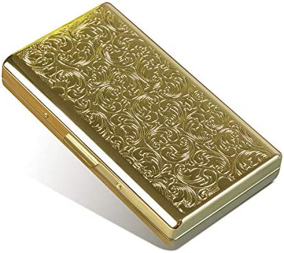 Retro Metal Cigarette Case (Golden)