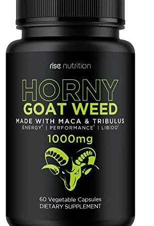 Rise Nutrition - Horny Goat Weed | Horniest Goat Weed | Energy, Stamina, Performance for Men and Women | 60 Count